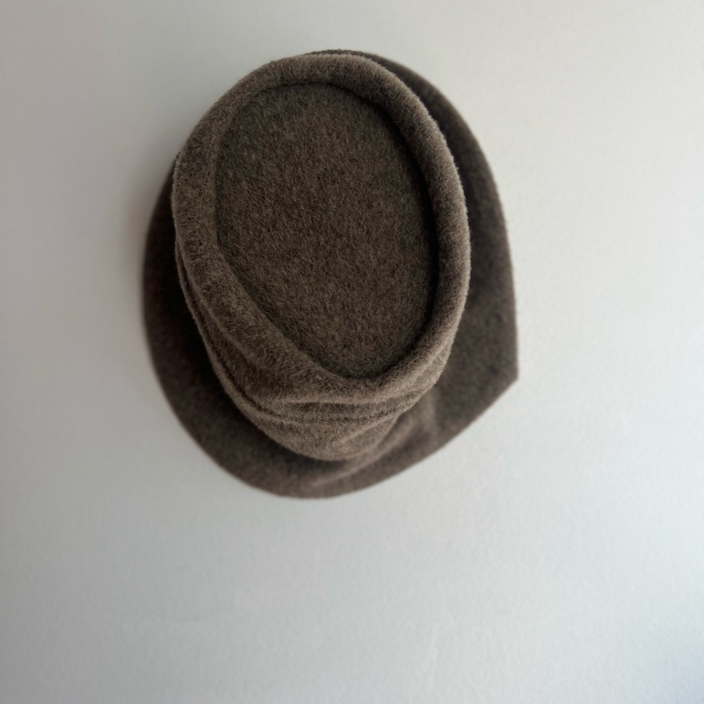 Lillie and Cohoe Wool Bucket Hat Asymmetrical Vintage Victorian Made in Canada